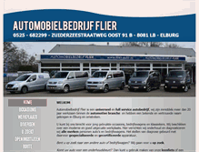 Tablet Screenshot of flier-auto.nl